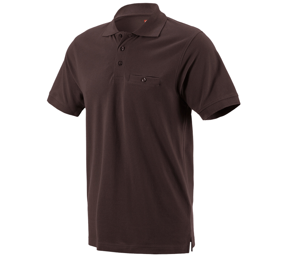 Schreiner / Tischler: e.s. Polo-Shirt cotton Pocket + braun