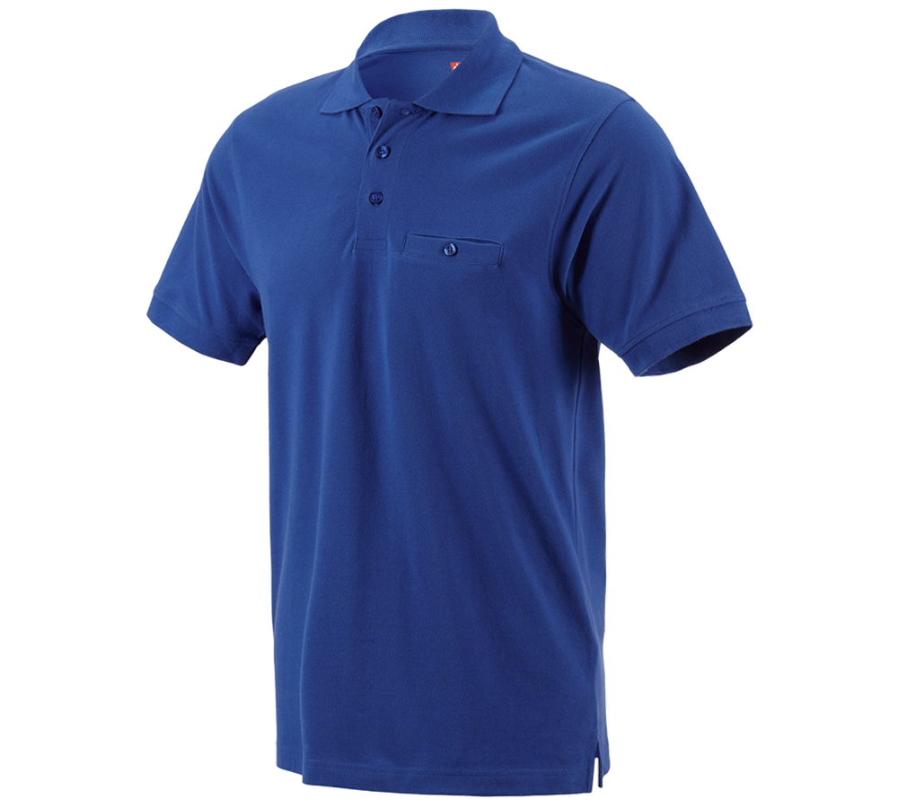 Schreiner / Tischler: e.s. Polo-Shirt cotton Pocket + kornblau