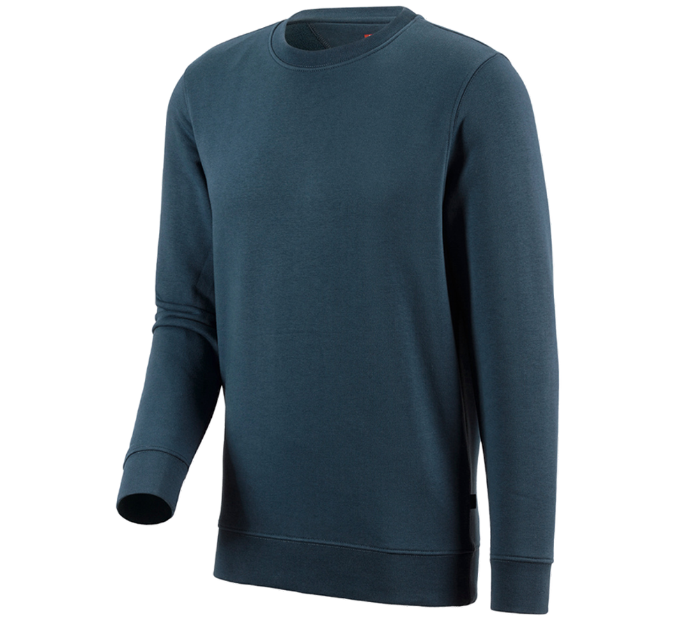 Menuisiers: e.s. Sweatshirt poly cotton + bleu marin