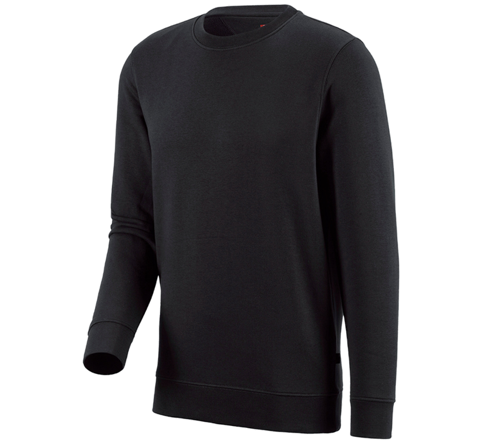 Installateurs / Plombier: e.s. Sweatshirt poly cotton + noir