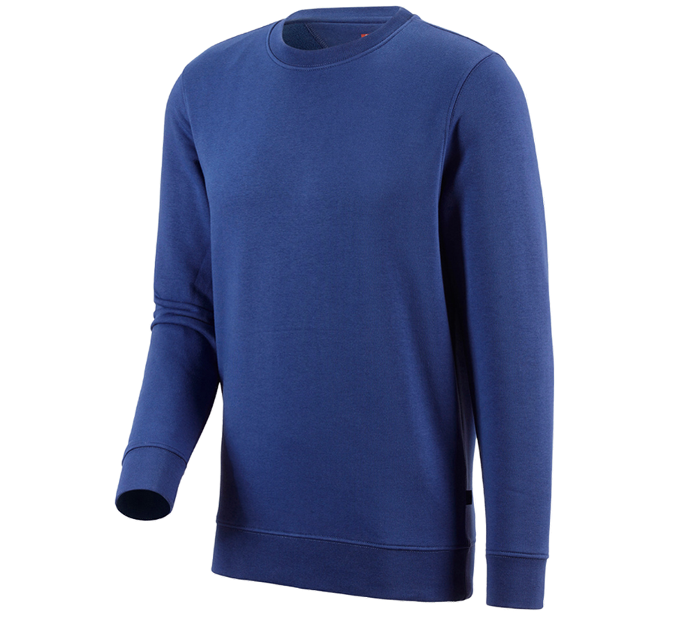 Menuisiers: e.s. Sweatshirt poly cotton + bleu royal