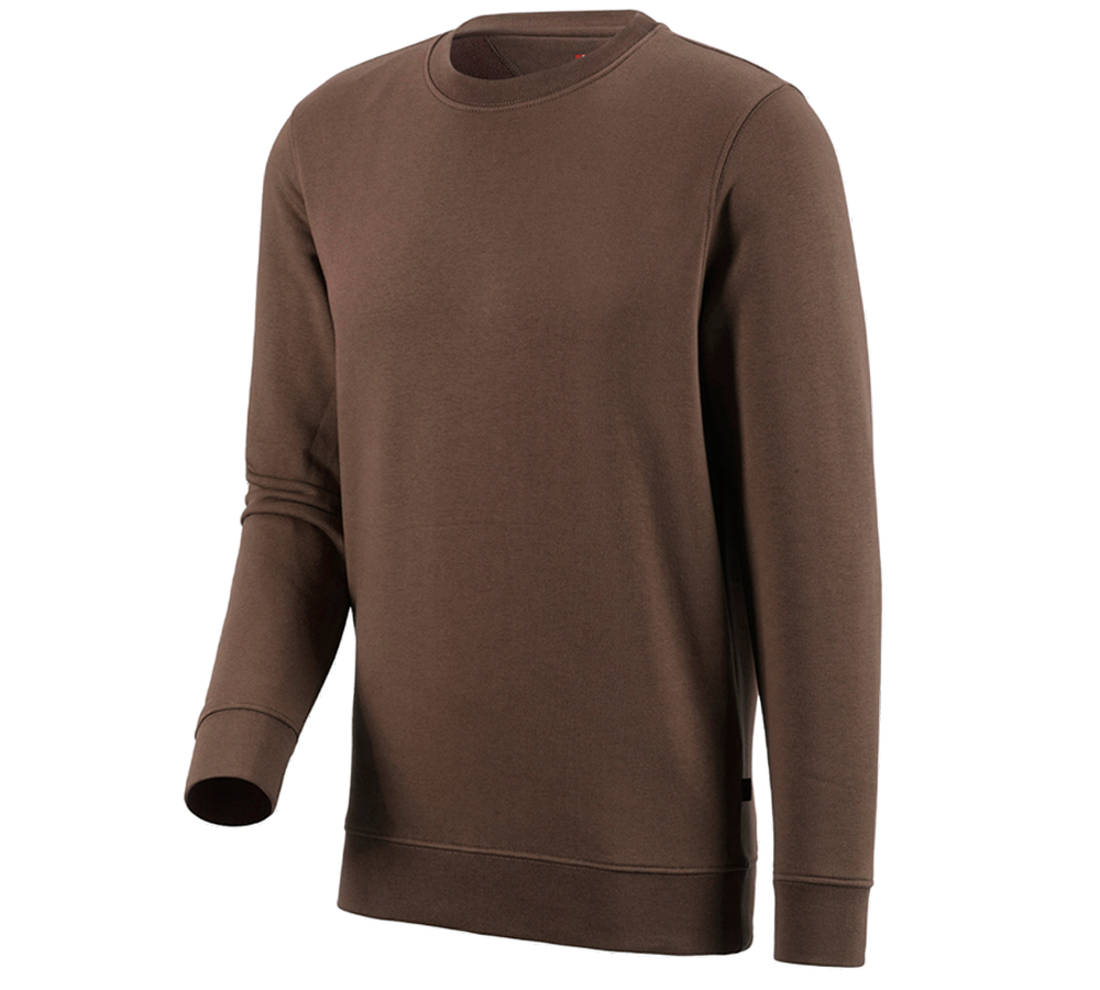 Menuisiers: e.s. Sweatshirt poly cotton + noisette