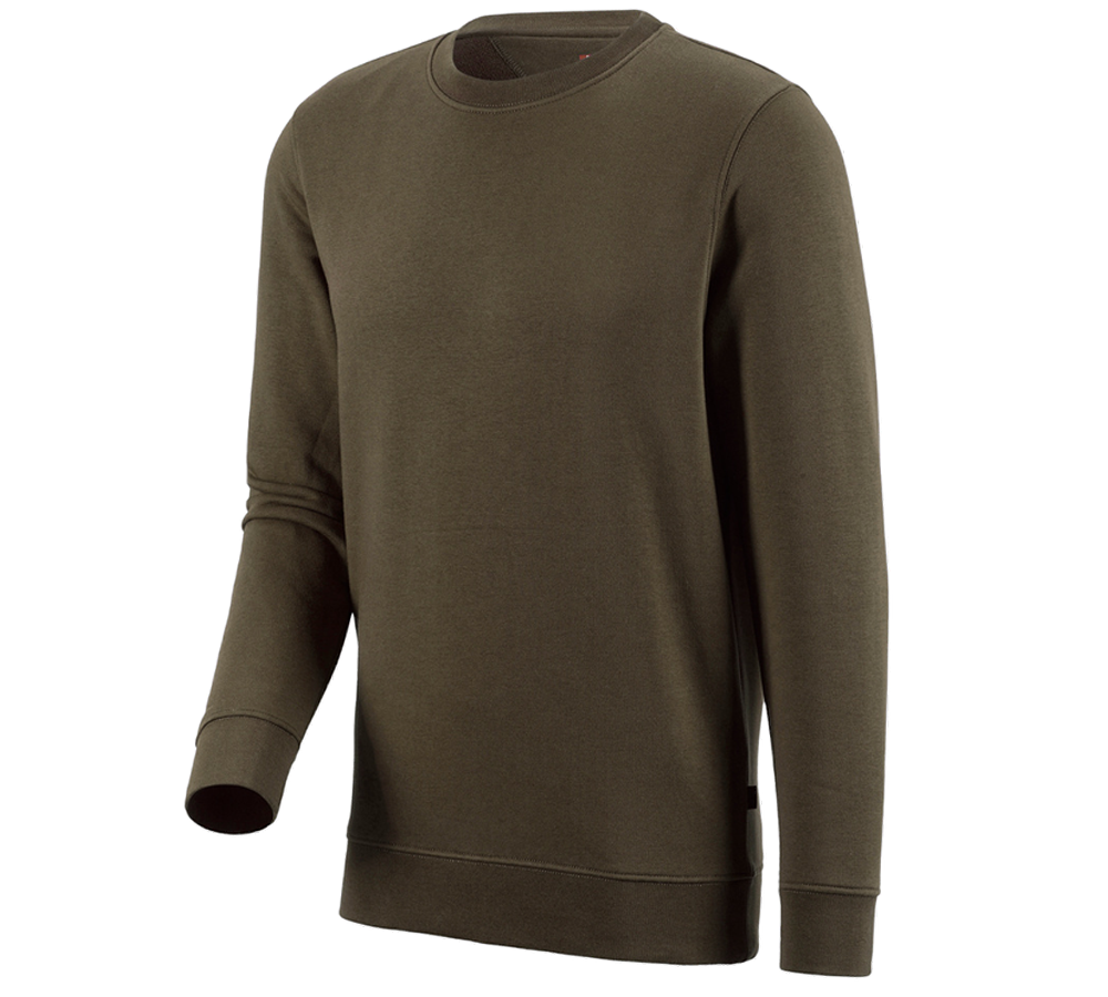 Shirts & Co.: e.s. Sweatshirt poly cotton + oliv