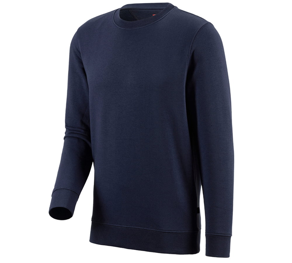 Installateurs / Plombier: e.s. Sweatshirt poly cotton + bleu foncé