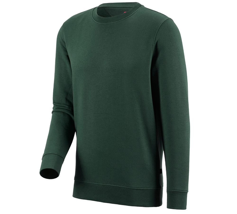 Installateurs / Plombier: e.s. Sweatshirt poly cotton + vert