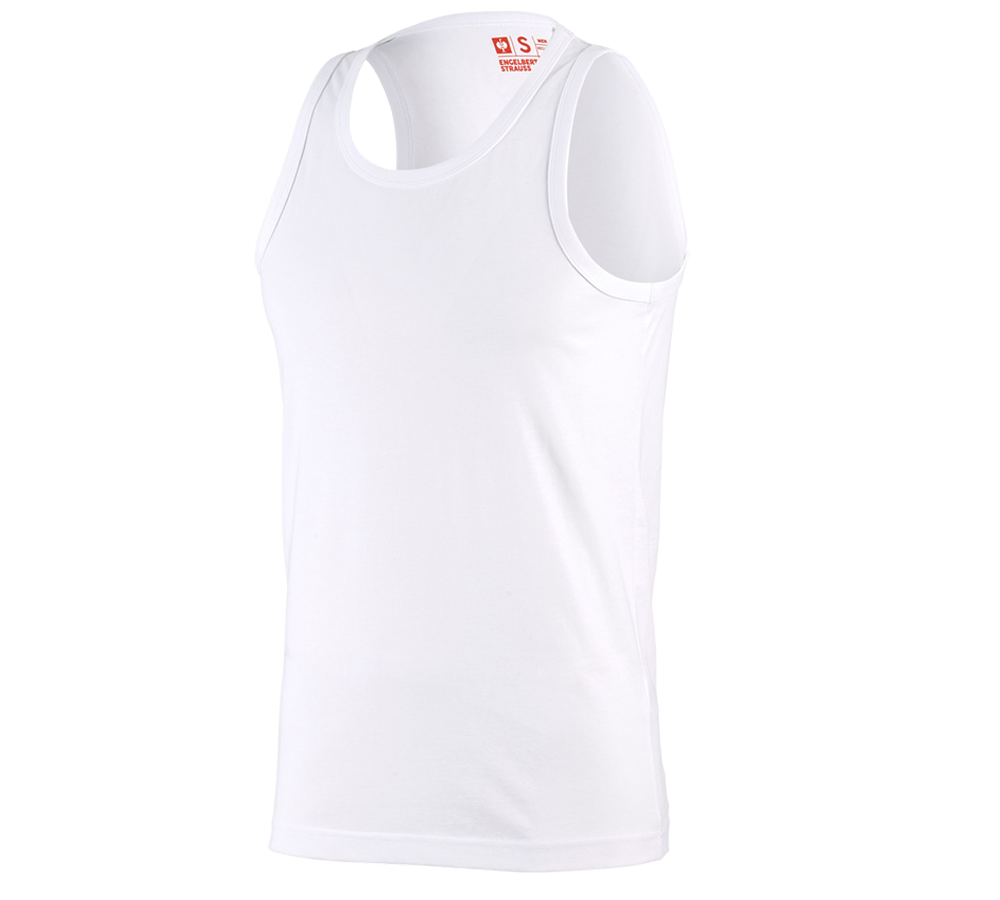 Installateur / Klempner: e.s. Athletic-Shirt cotton + weiß