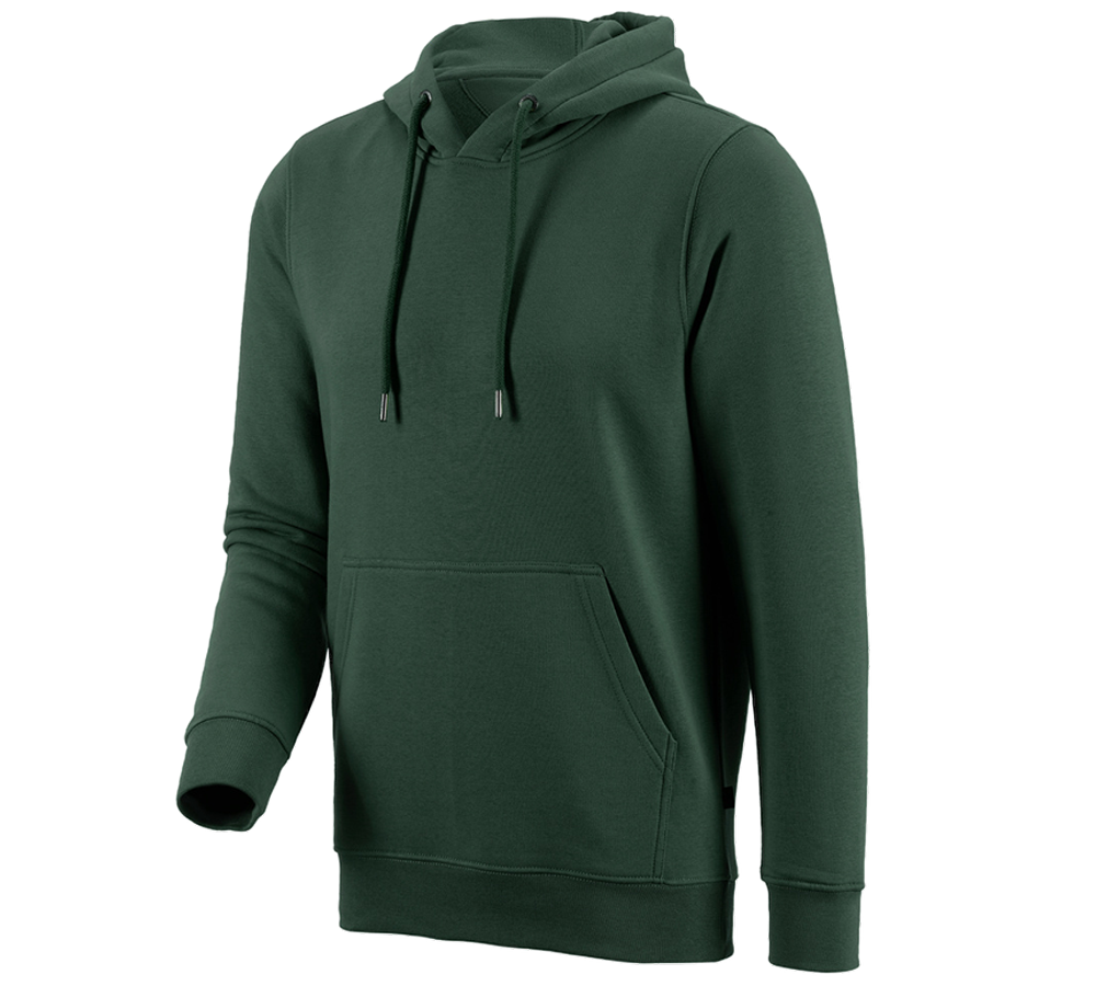 Installateurs / Plombier: e.s. Sweatshirt à capuche poly cotton + vert