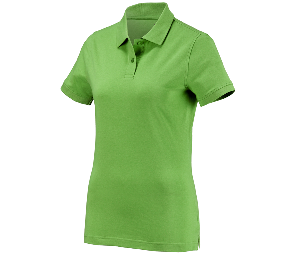 Themen: e.s. Polo-Shirt cotton, Damen + seegrün