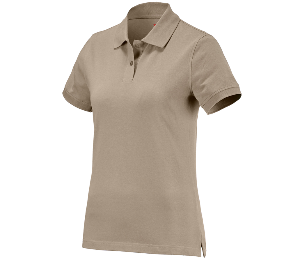 Shirts & Co.: e.s. Polo-Shirt cotton, Damen + lehm