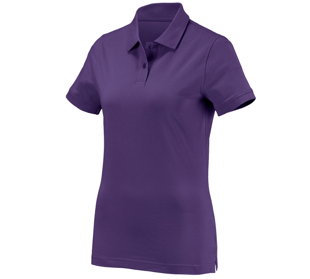 Shirts & Co.: e.s. Polo-Shirt cotton, Damen + lila
