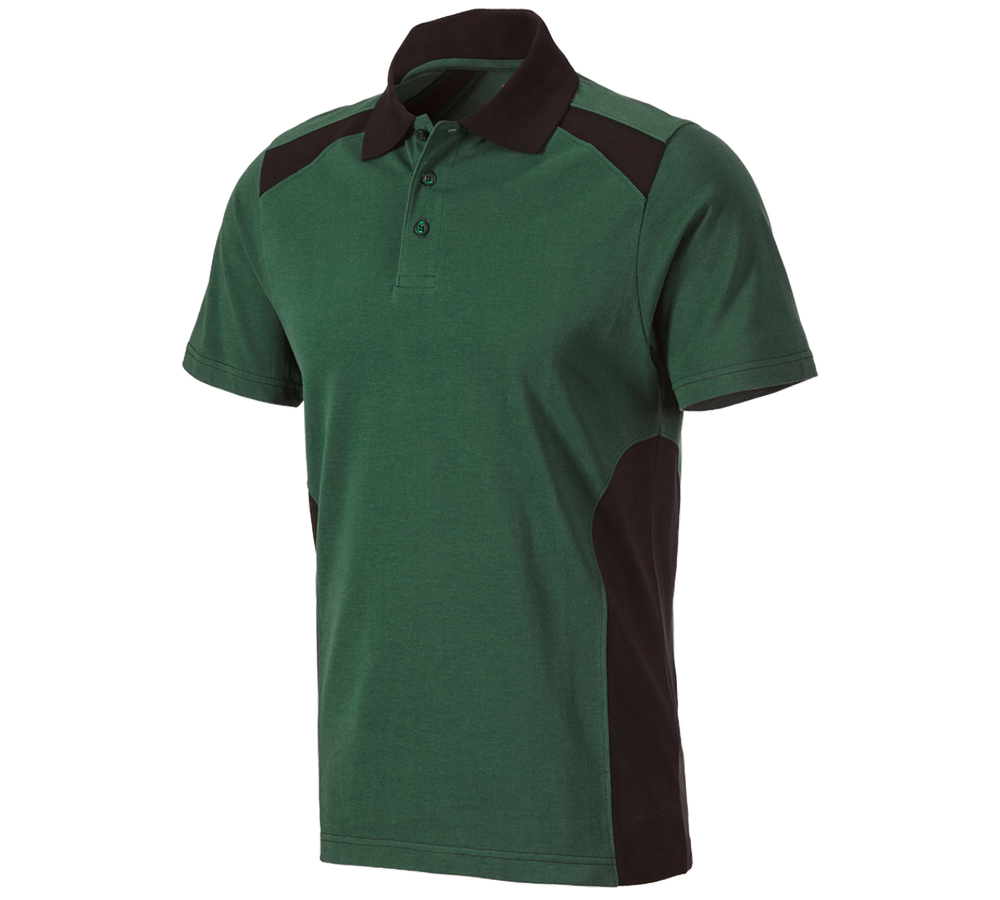 Schreiner / Tischler: Polo-Shirt cotton e.s.active + grün/schwarz