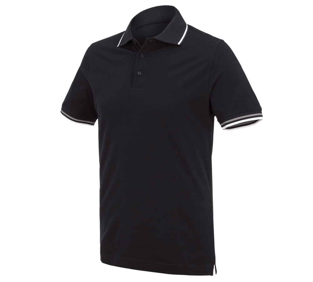 Galabau / Forst- und Landwirtschaft: e.s. Polo-Shirt cotton Deluxe Colour + schwarz/silber