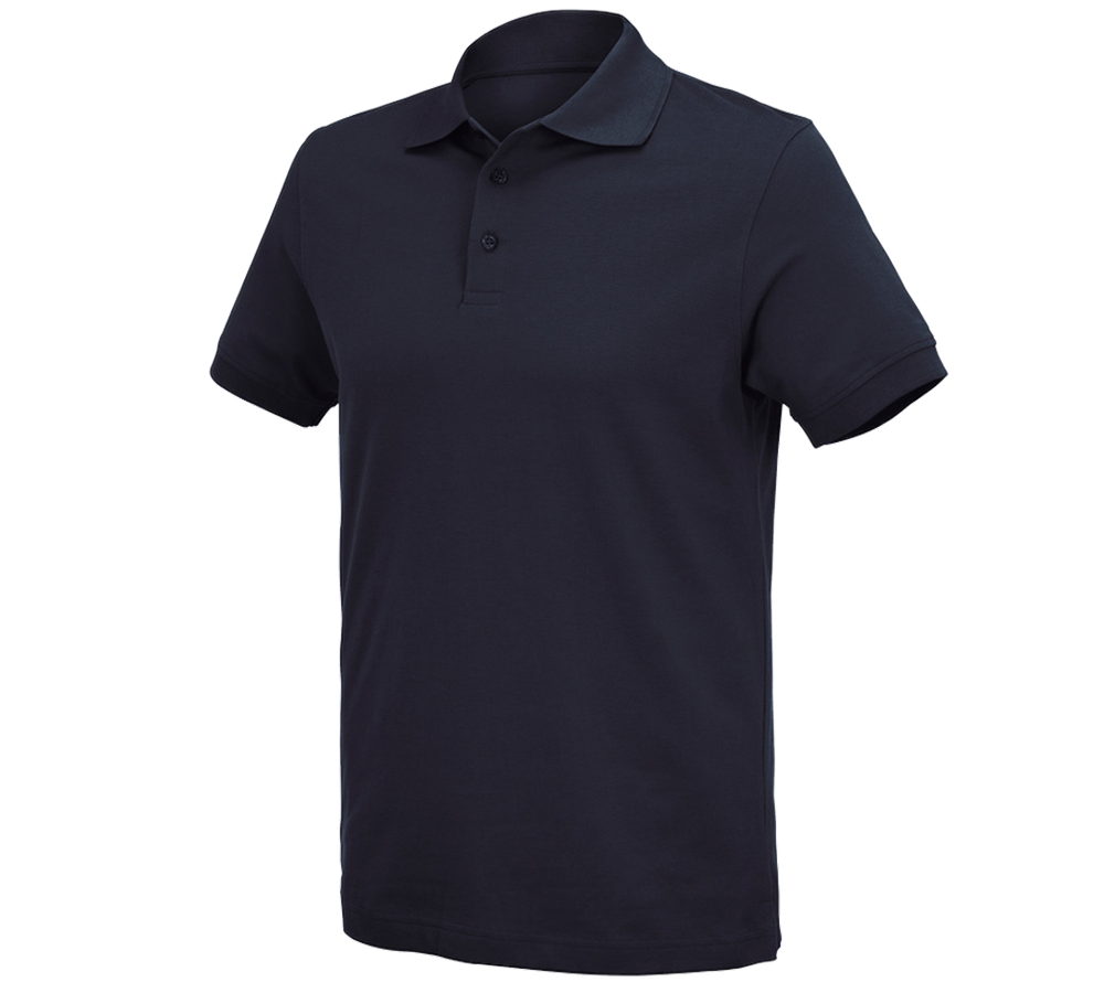 Themen: e.s. Polo-Shirt cotton Deluxe + dunkelblau