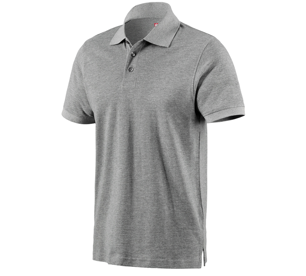 Shirts & Co.: e.s. Polo-Shirt cotton + graumeliert
