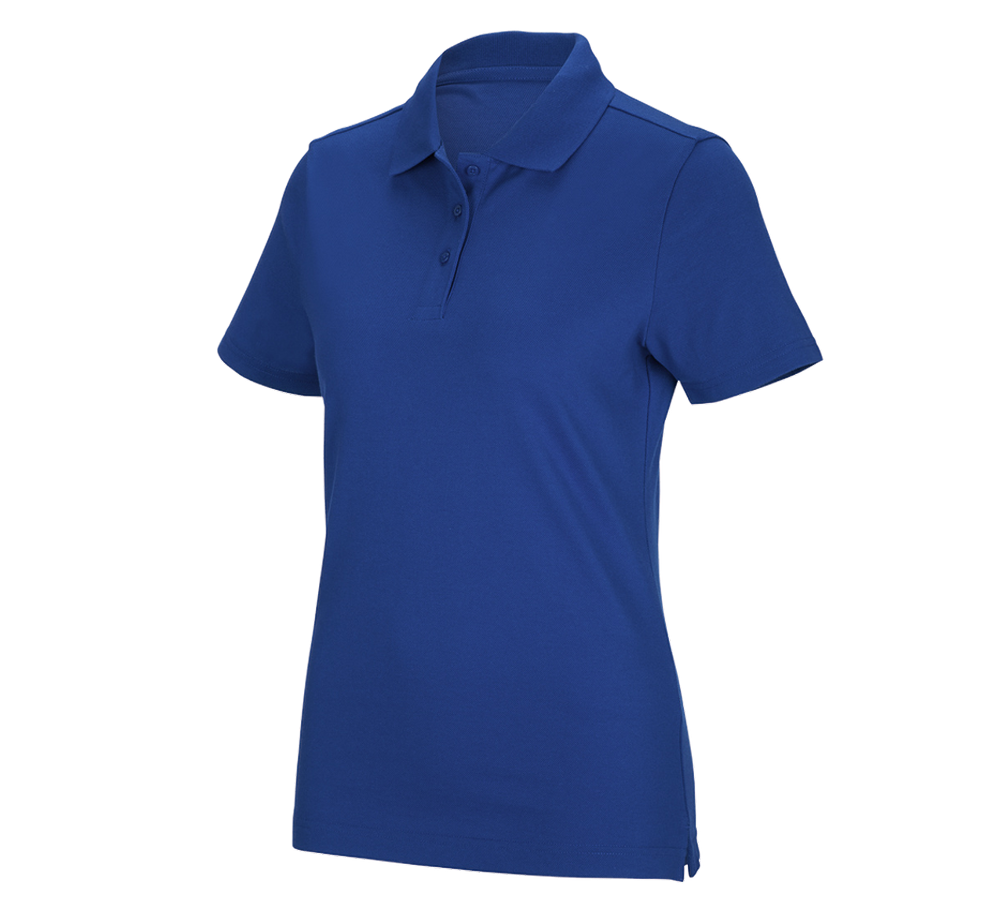 Schreiner / Tischler: e.s. Funktions Polo-Shirt poly cotton, Damen + kornblau