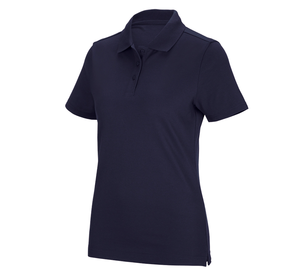 Schreiner / Tischler: e.s. Funktions Polo-Shirt poly cotton, Damen + dunkelblau