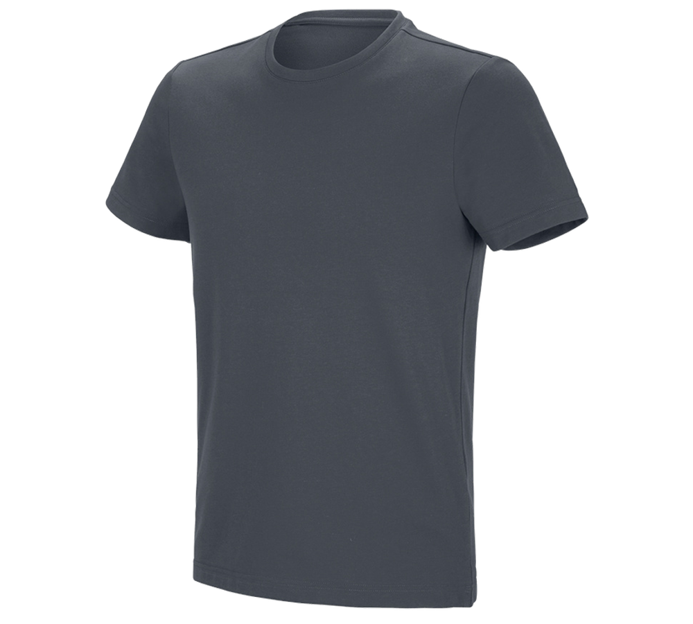 Hauts: e.s. T-shirt fonctionnel poly cotton + anthracite