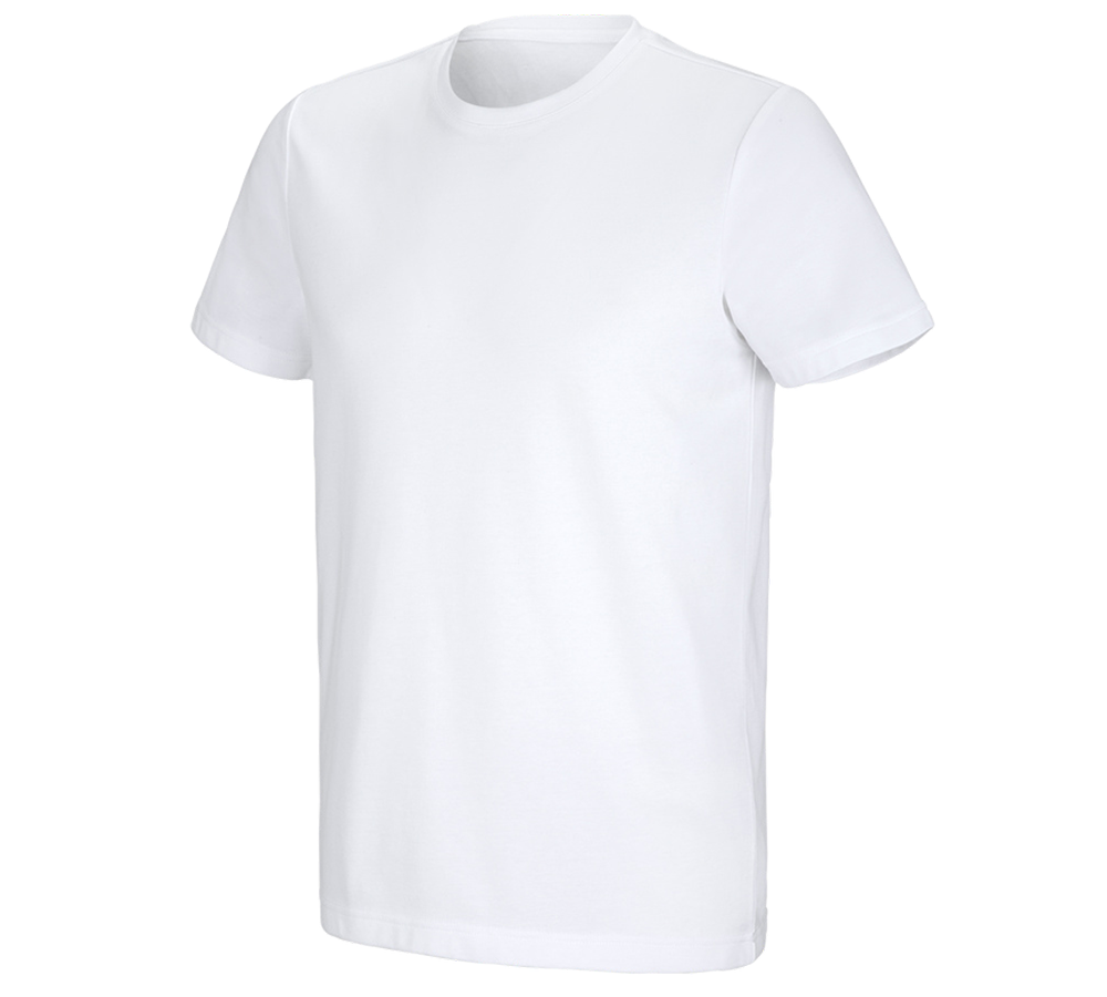Thèmes: e.s. T-shirt fonctionnel poly cotton + blanc