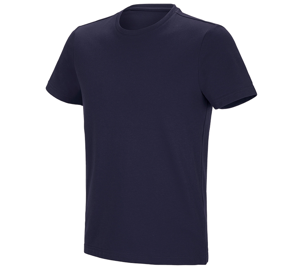Thèmes: e.s. T-shirt fonctionnel poly cotton + bleu foncé
