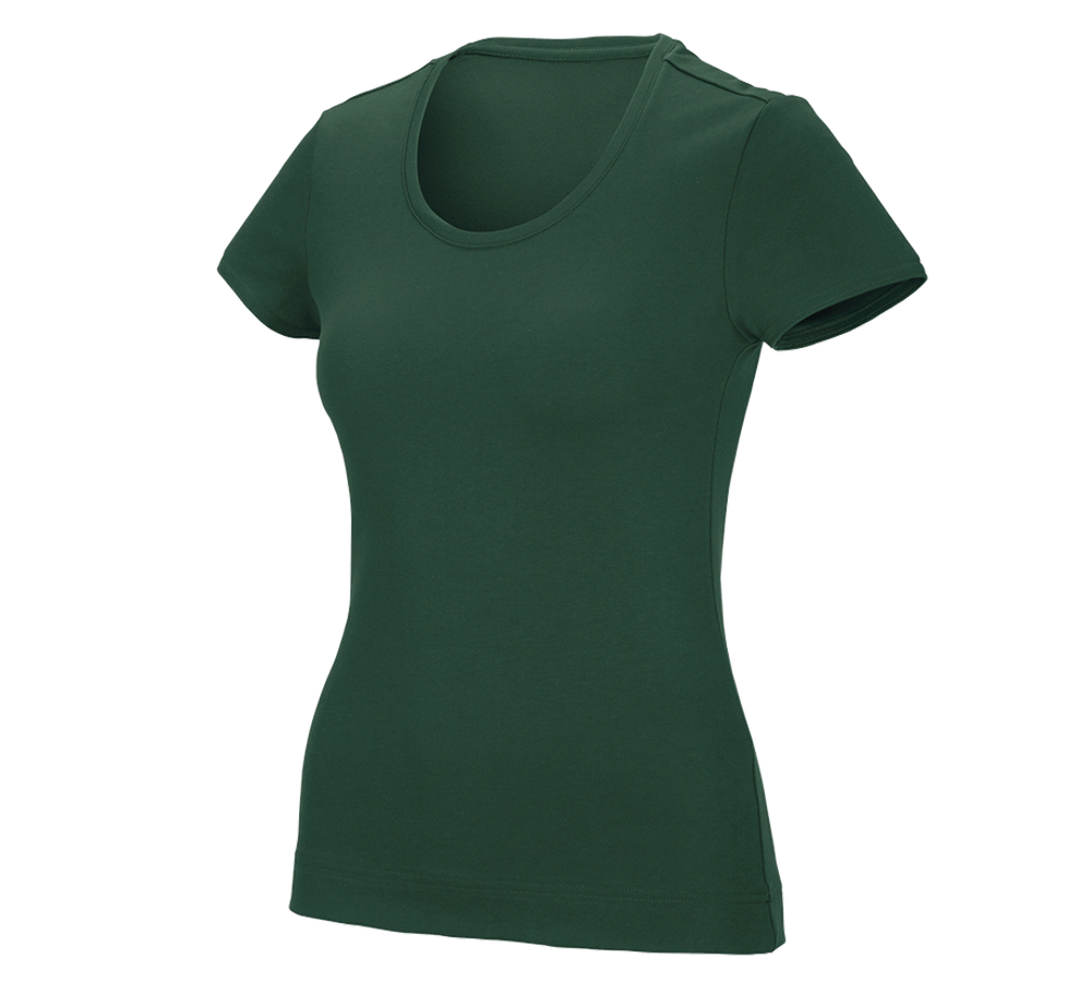 Horti-/ Sylvi-/ Agriculture: e.s. T-shirt fonctionnel poly cotton, femmes + vert