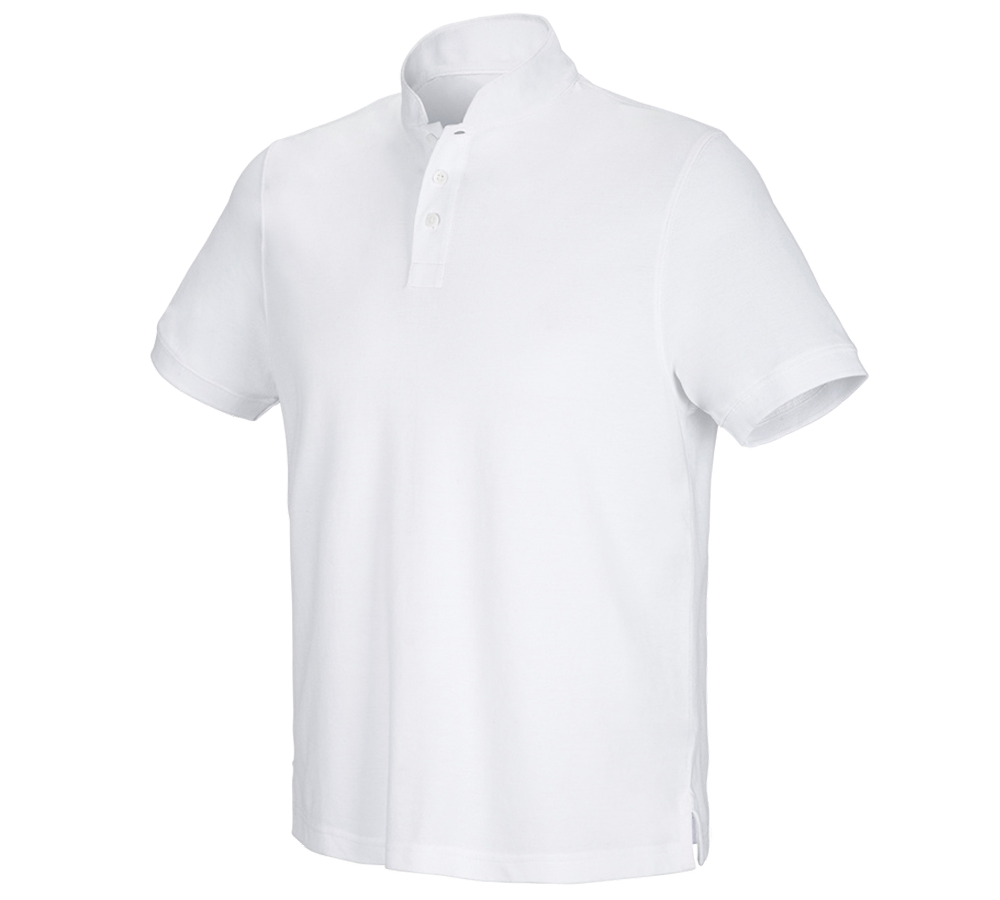 Galabau / Forst- und Landwirtschaft: e.s. Polo-Shirt cotton Mandarin + weiß