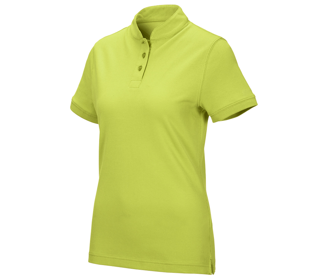 Schreiner / Tischler: e.s. Polo-Shirt cotton Mandarin, Damen + maigrün