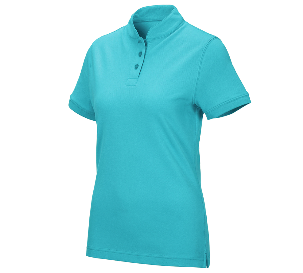 Shirts & Co.: e.s. Polo-Shirt cotton Mandarin, Damen + capri