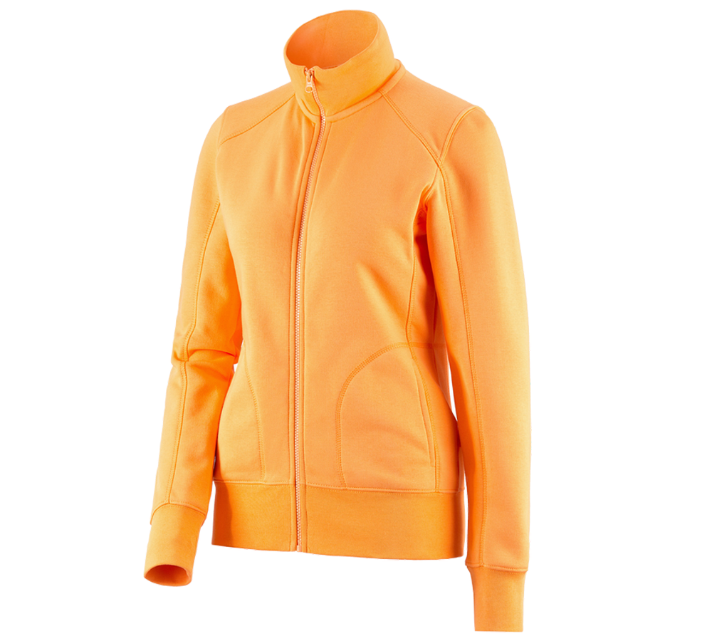 Thèmes: e.s. Veste sweat poly cotton, femmes + orange clair