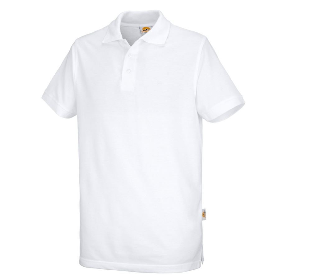 Shirts & Co.: STONEKIT Polo-Shirt Basic + weiß