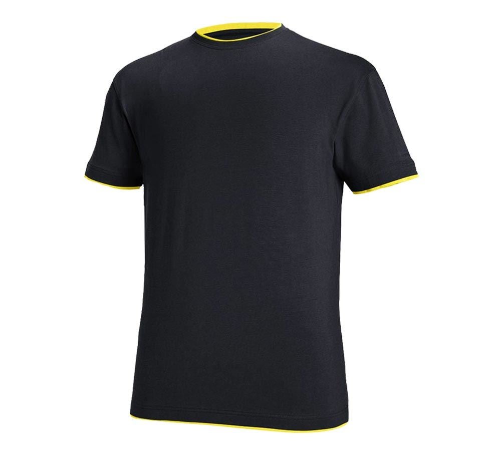 Menuisiers: e.s. T-Shirt cotton stretch Layer + saphir/cédrat