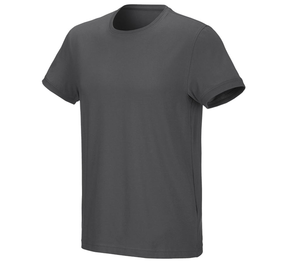 Menuisiers: e.s. T-Shirt cotton stretch + anthracite