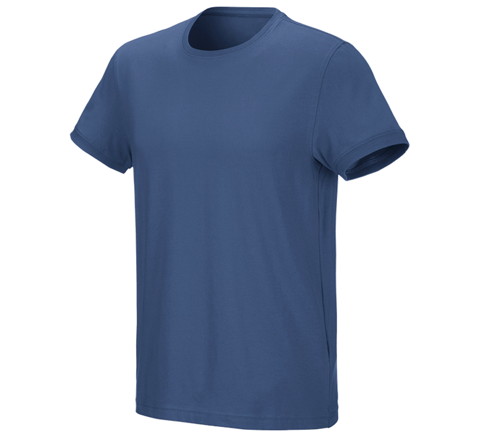 Menuisiers: e.s. T-Shirt cotton stretch + cobalt