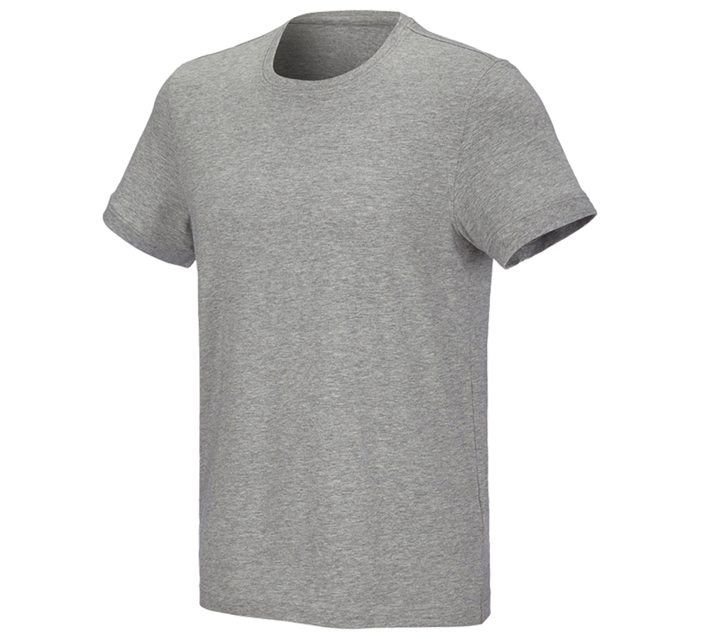 Installateur / Klempner: e.s. T-Shirt cotton stretch + graumeliert