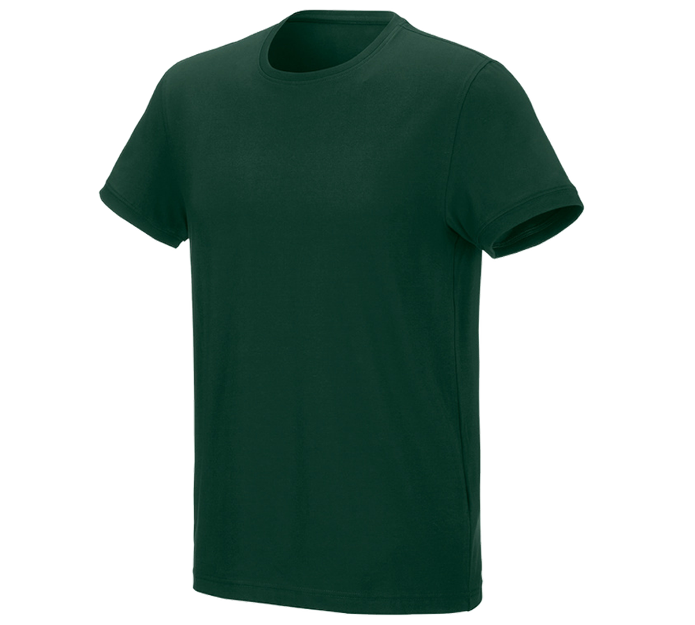 Installateurs / Plombier: e.s. T-Shirt cotton stretch + vert