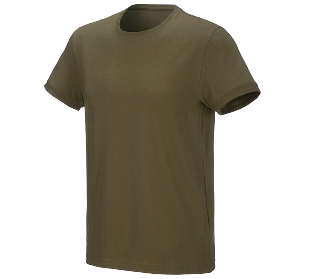 Menuisiers: e.s. T-Shirt cotton stretch + vert boue