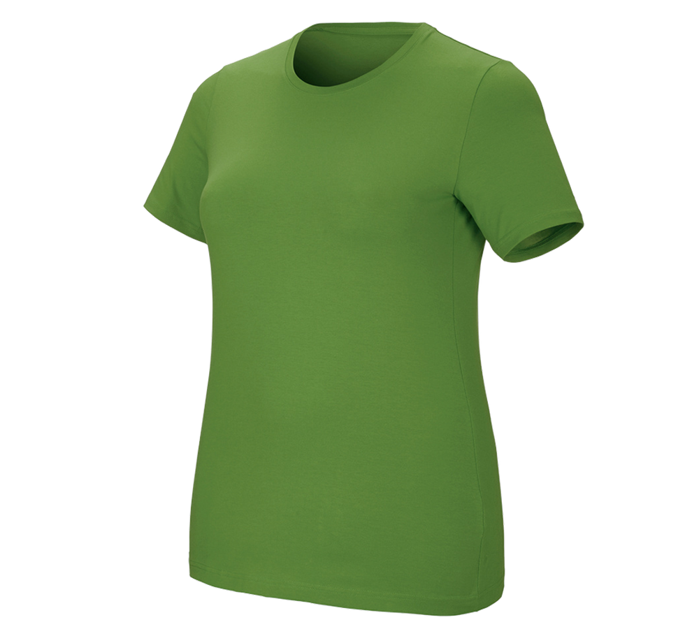 Schreiner / Tischler: e.s. T-Shirt cotton stretch, Damen, plus fit + seegrün