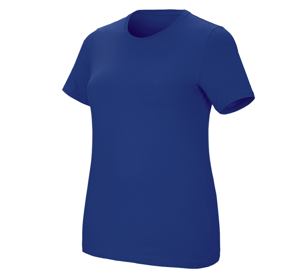 Schreiner / Tischler: e.s. T-Shirt cotton stretch, Damen, plus fit + kornblau