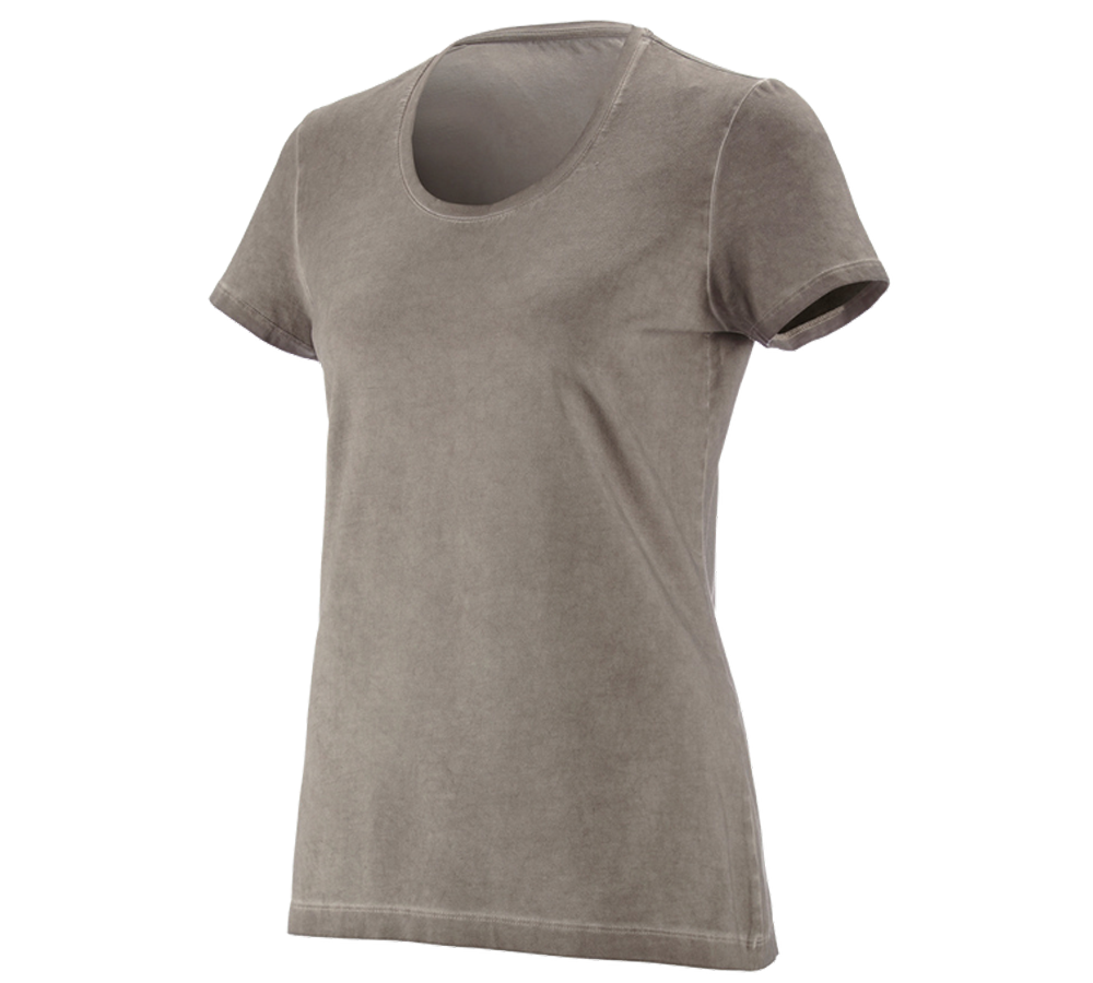 Galabau / Forst- und Landwirtschaft: e.s. T-Shirt vintage cotton stretch, Damen + taupe vintage