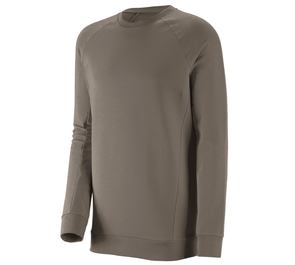 Menuisiers: e.s. Sweatshirt cotton stretch, long fit + pierre