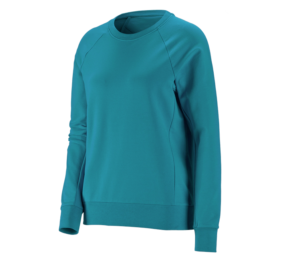 Hauts: e.s. Sweatshirt cotton stretch, femmes + océan