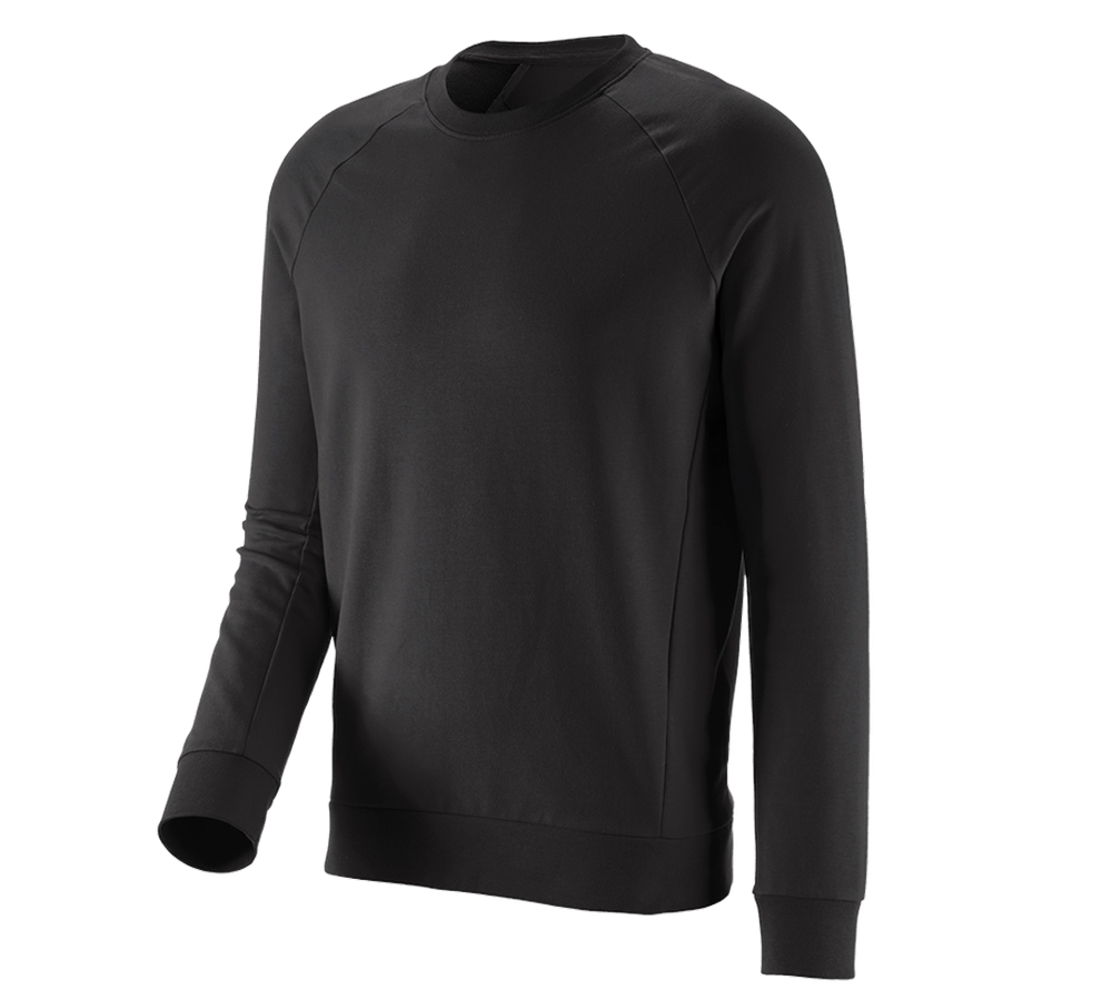 Thèmes: e.s. Sweatshirt cotton stretch + noir