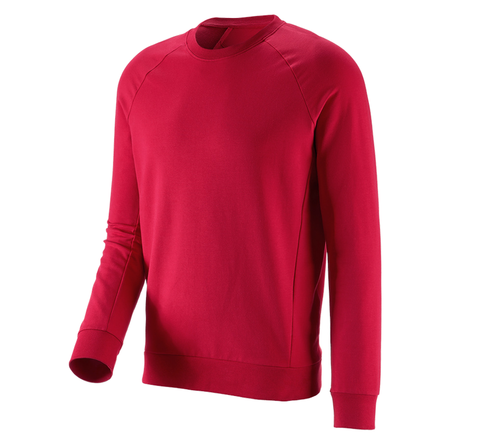Thèmes: e.s. Sweatshirt cotton stretch + rouge vif