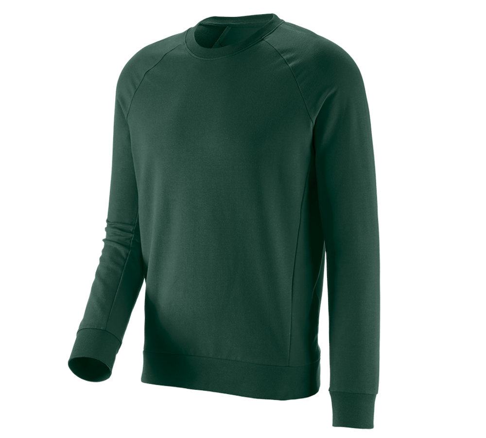 Hauts: e.s. Sweatshirt cotton stretch + vert
