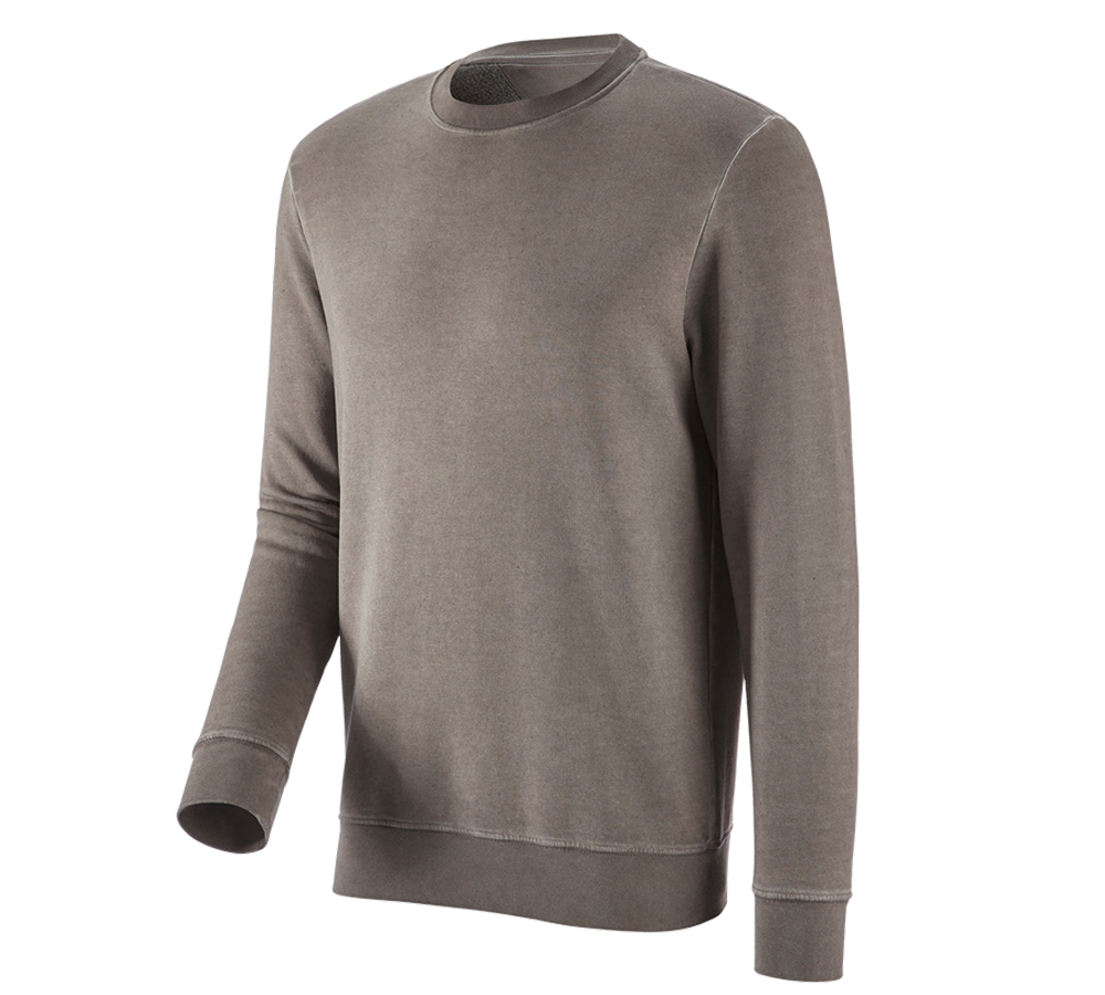 Menuisiers: e.s. Sweatshirt vintage poly cotton + taupe vintage