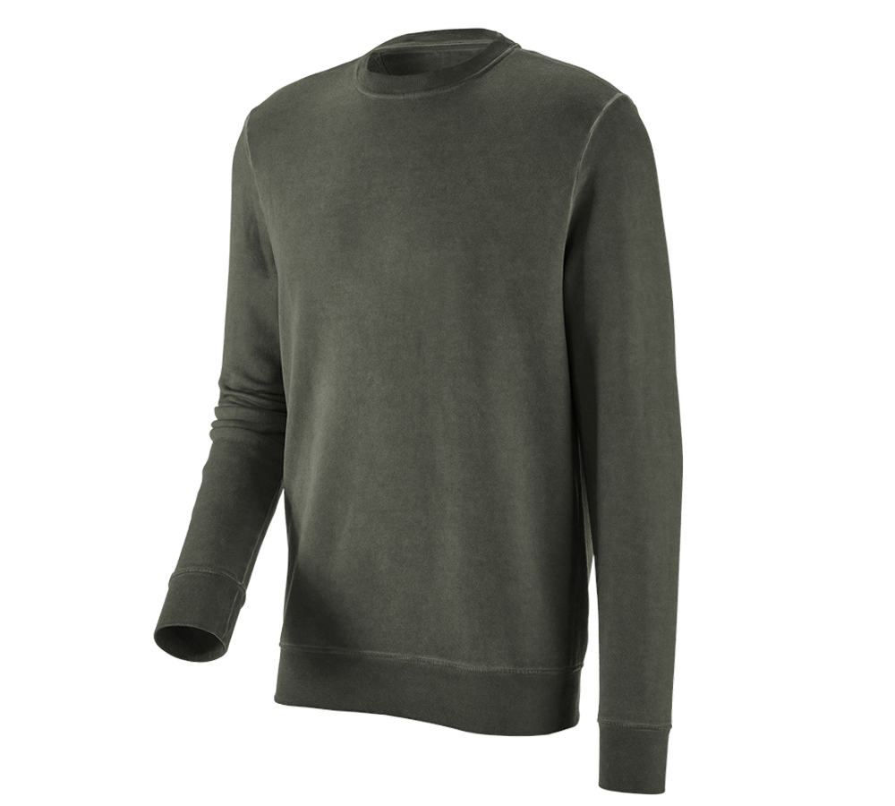 Schreiner / Tischler: e.s. Sweatshirt vintage poly cotton + tarngrün vintage