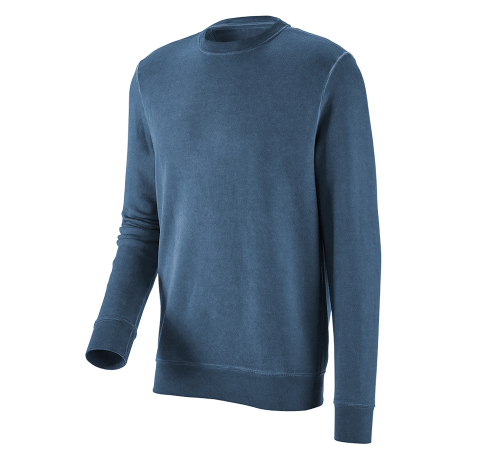 Thèmes: e.s. Sweatshirt vintage poly cotton + bleu antique vintage