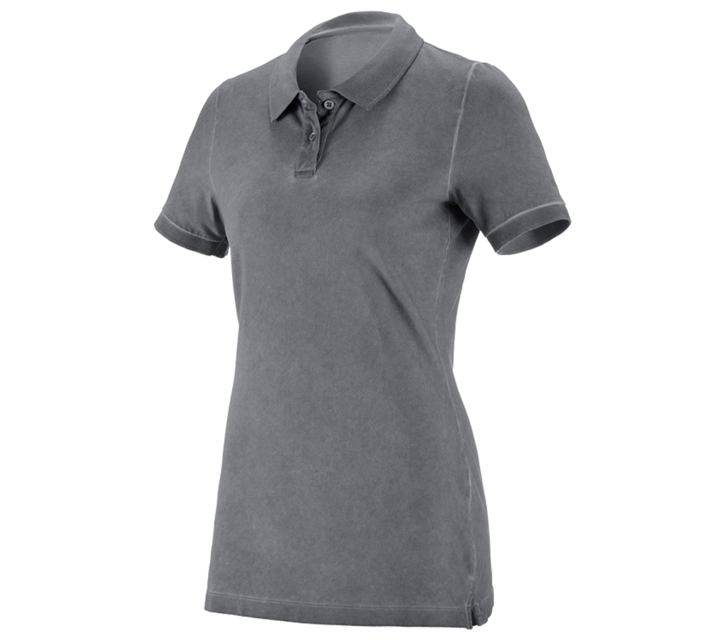 Schreiner / Tischler: e.s. Polo-Shirt vintage cotton stretch, Damen + zement vintage