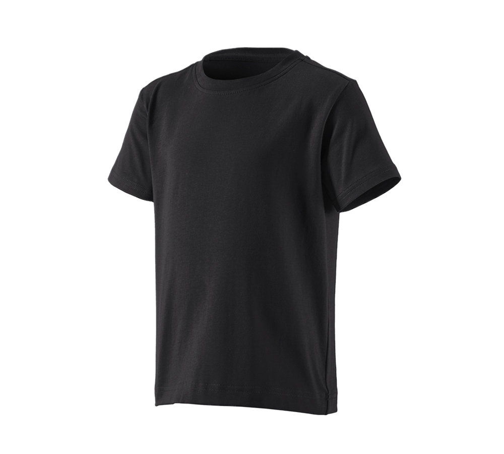 Themen: e.s. T-Shirt cotton stretch, Kinder + schwarz