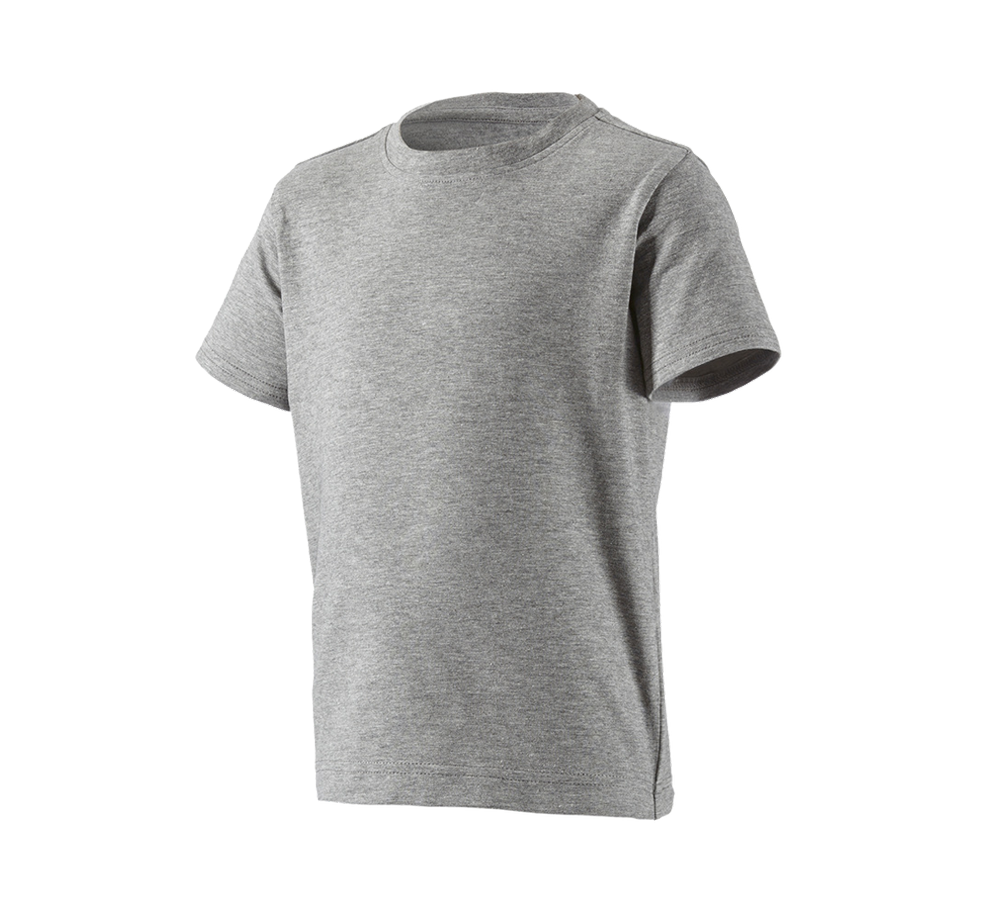 Shirts & Co.: e.s. T-Shirt cotton stretch, Kinder + graumeliert