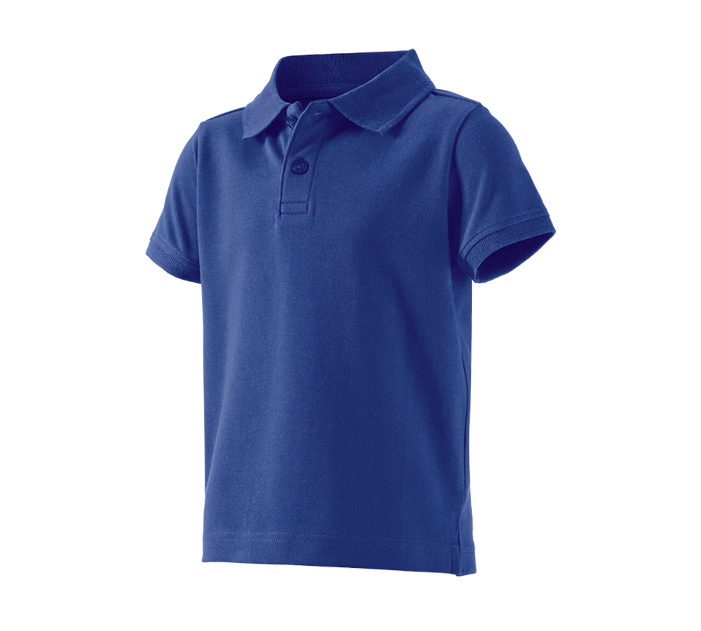 Shirts & Co.: e.s. Polo-Shirt cotton stretch, Kinder + kornblau